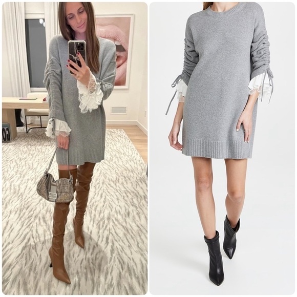 black knit fit and flare dress Womens Textured Knit Halter Mini Dress Current Mood main image 0